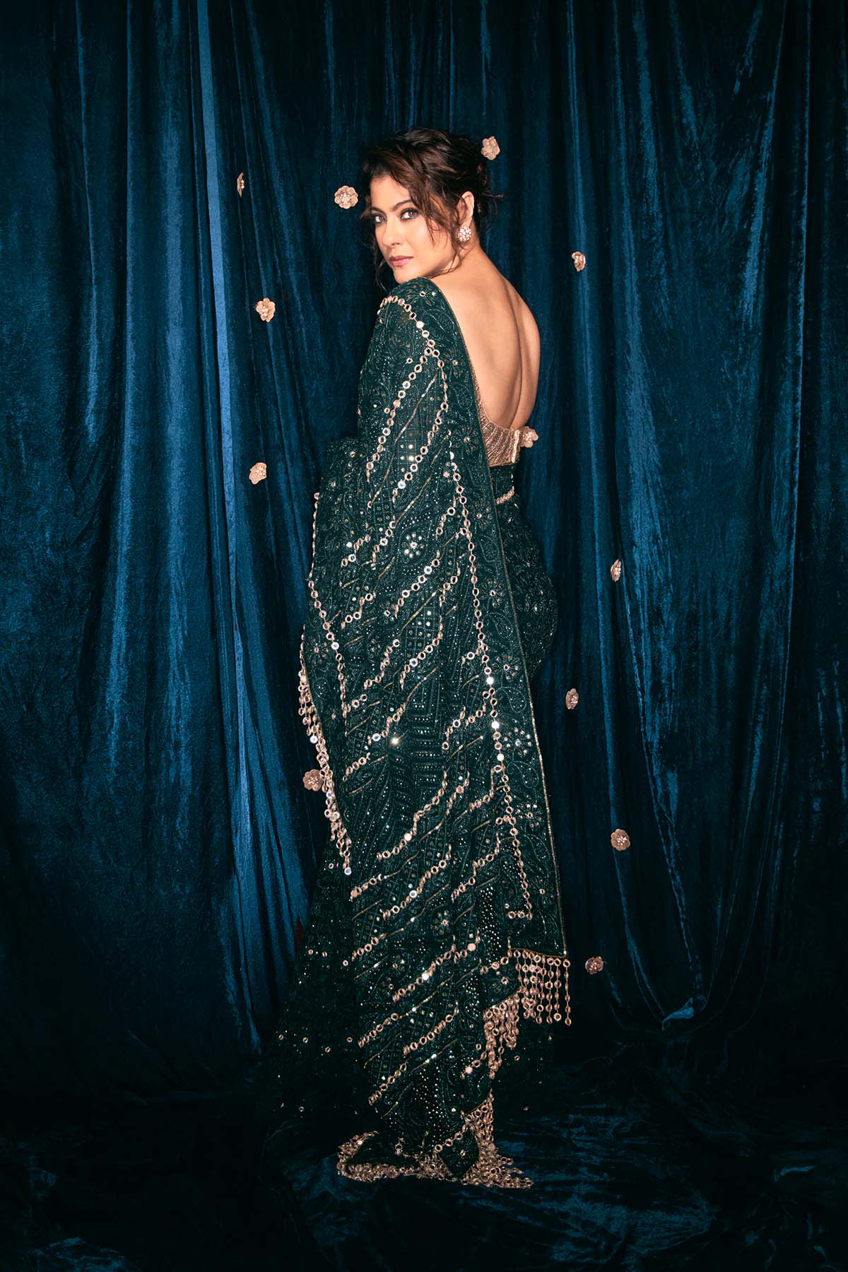 Kajol In Vanamala Saree Set
