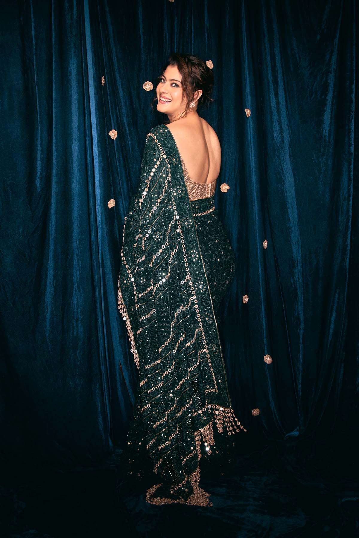 Kajol In Vanamala Saree Set