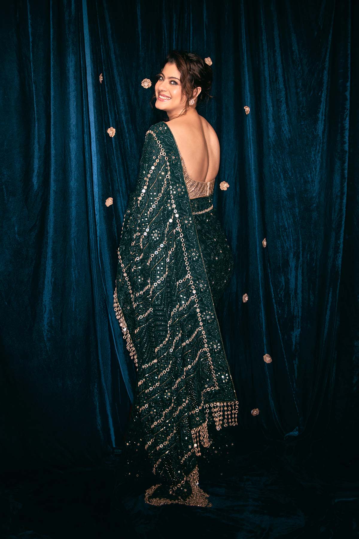 Kajol In Vanamala Saree Set