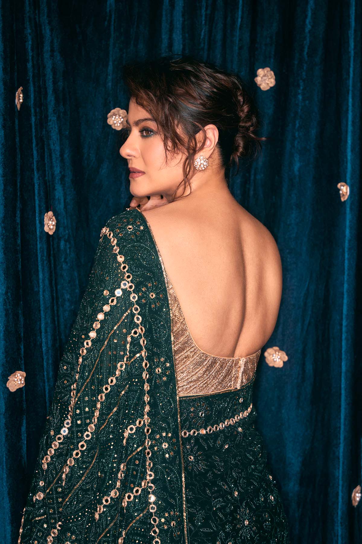 Kajol In Vanamala Saree Set