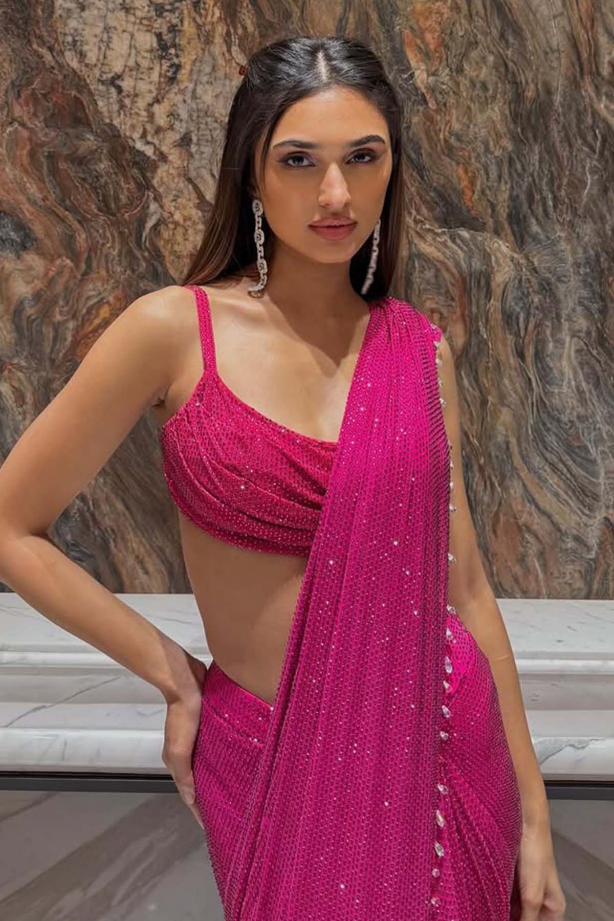 Alaviaa Jaaferi in Magenta Magic