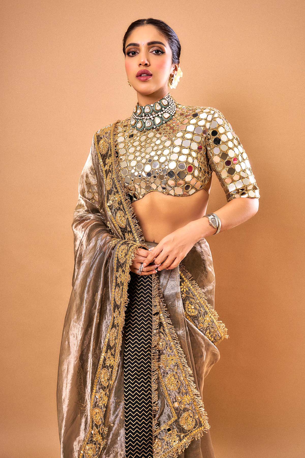 Bhumi Pednekar in Radha-Krishna Leela Saree