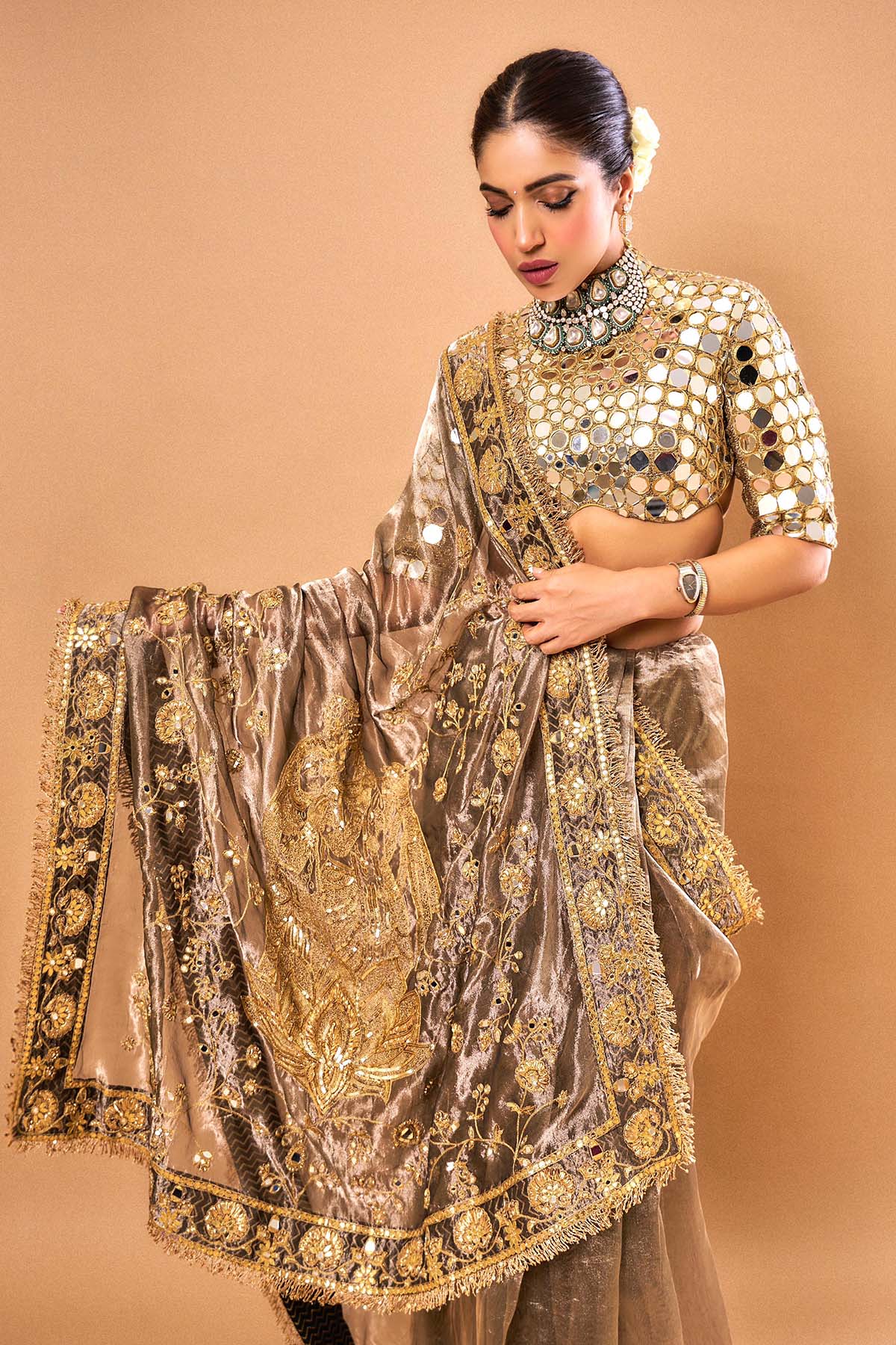 Bhumi Pednekar in Radha-Krishna Leela Saree