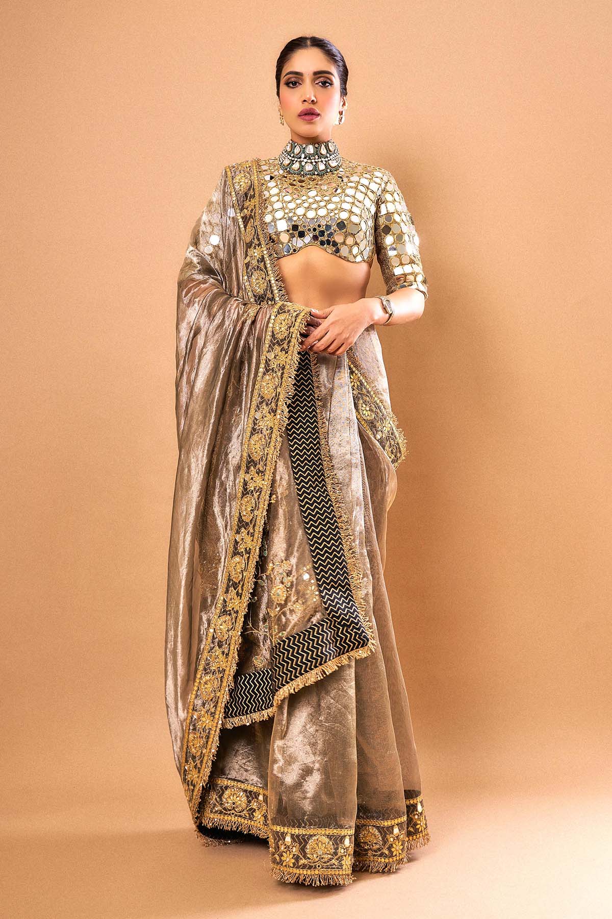 Bhumi Pednekar in Radha-Krishna Leela Saree