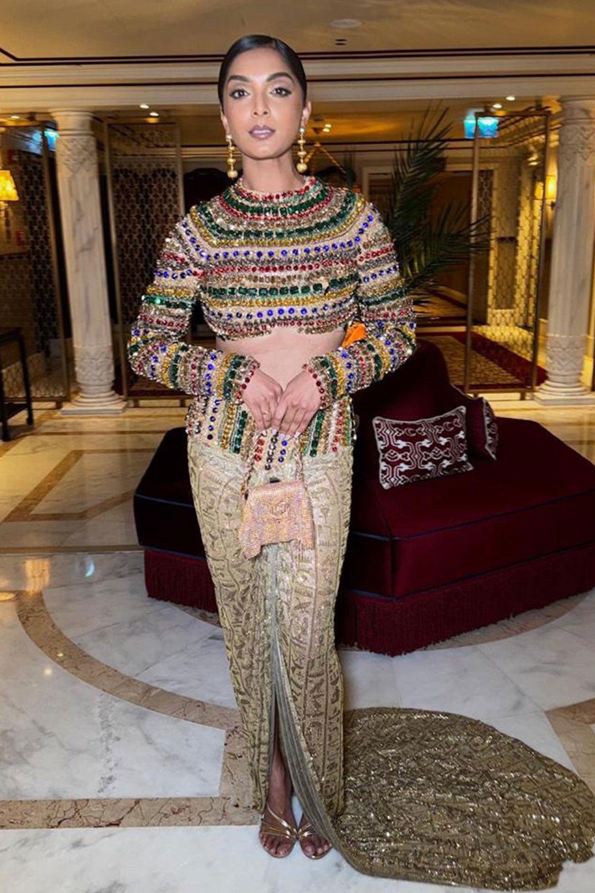 Deepica Mutyala in Pharaoh's Finery Co-Ord Set