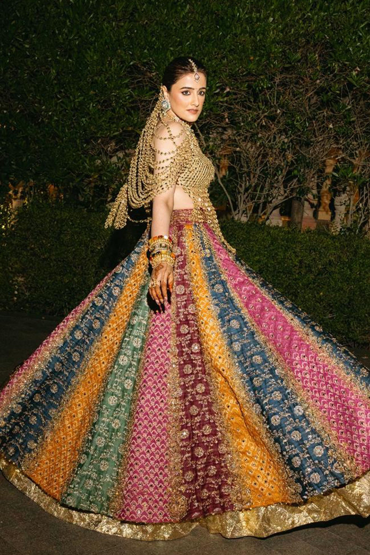 Nupur Sanon in Kalidar Multicolour Lehenga Set