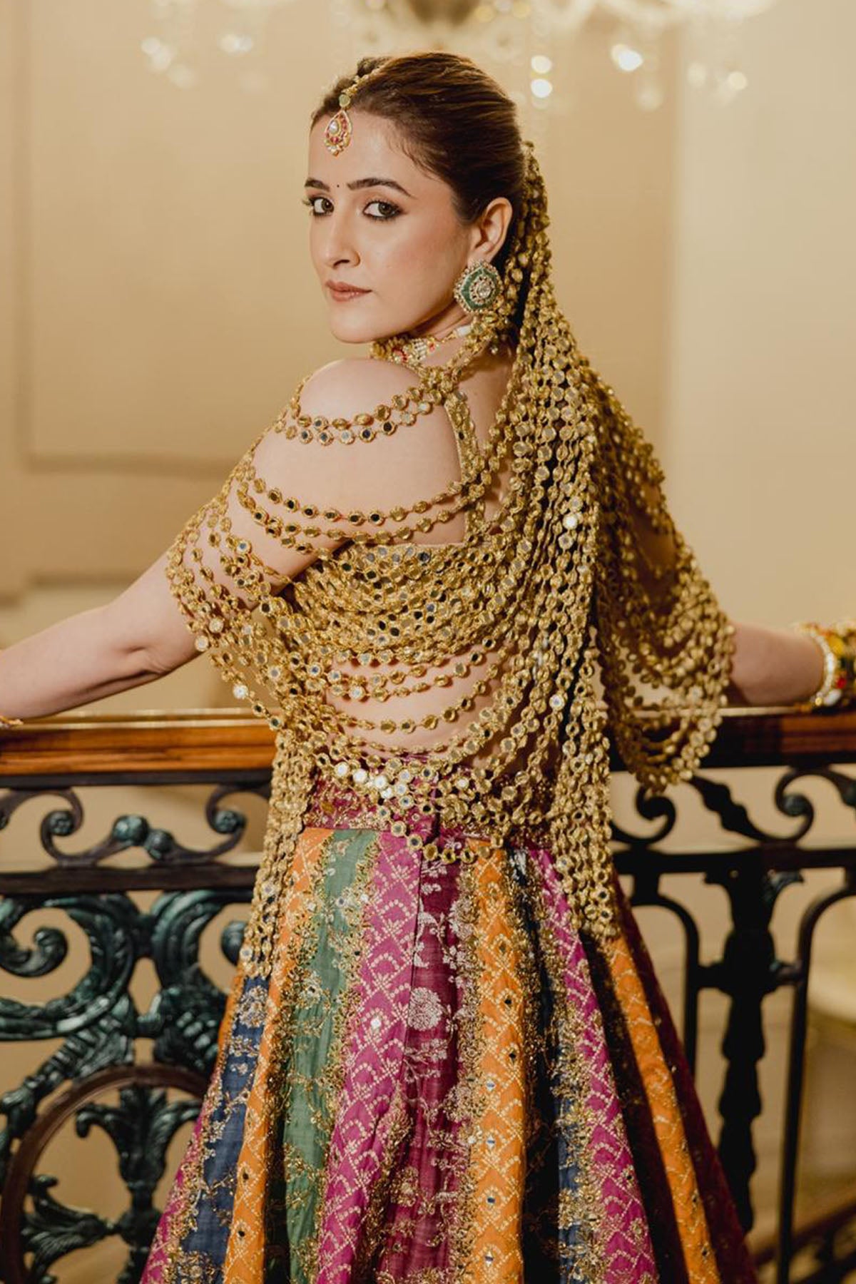 Nupur Sanon in Kalidar Multicolour Lehenga Set