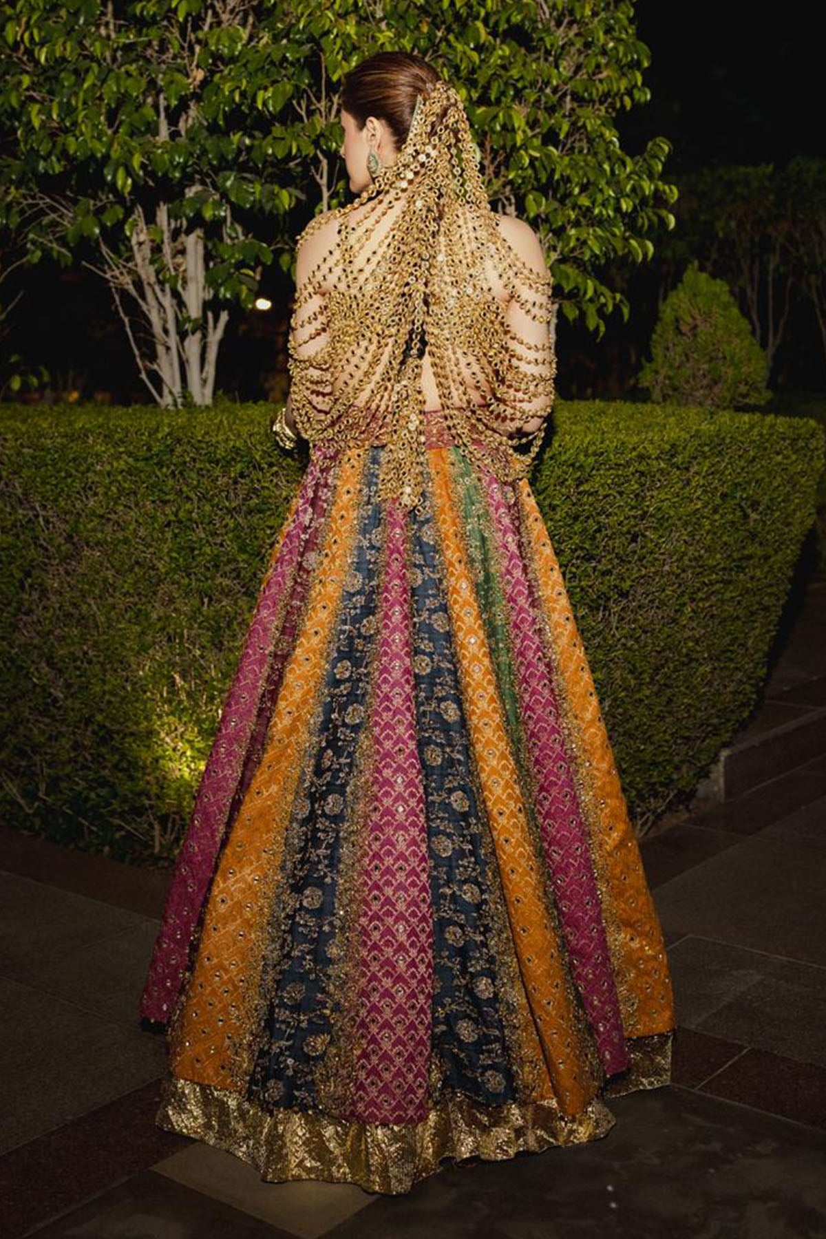 Nupur Sanon in Kalidar Multicolour Lehenga Set