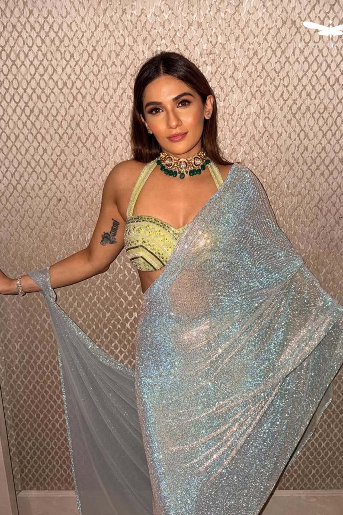 Shauna Gautam in Saanch Saree Set