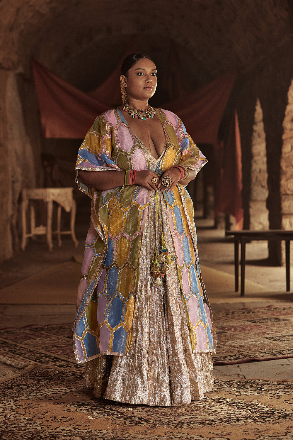 Kausar Kaftan Lehenga Set-A
