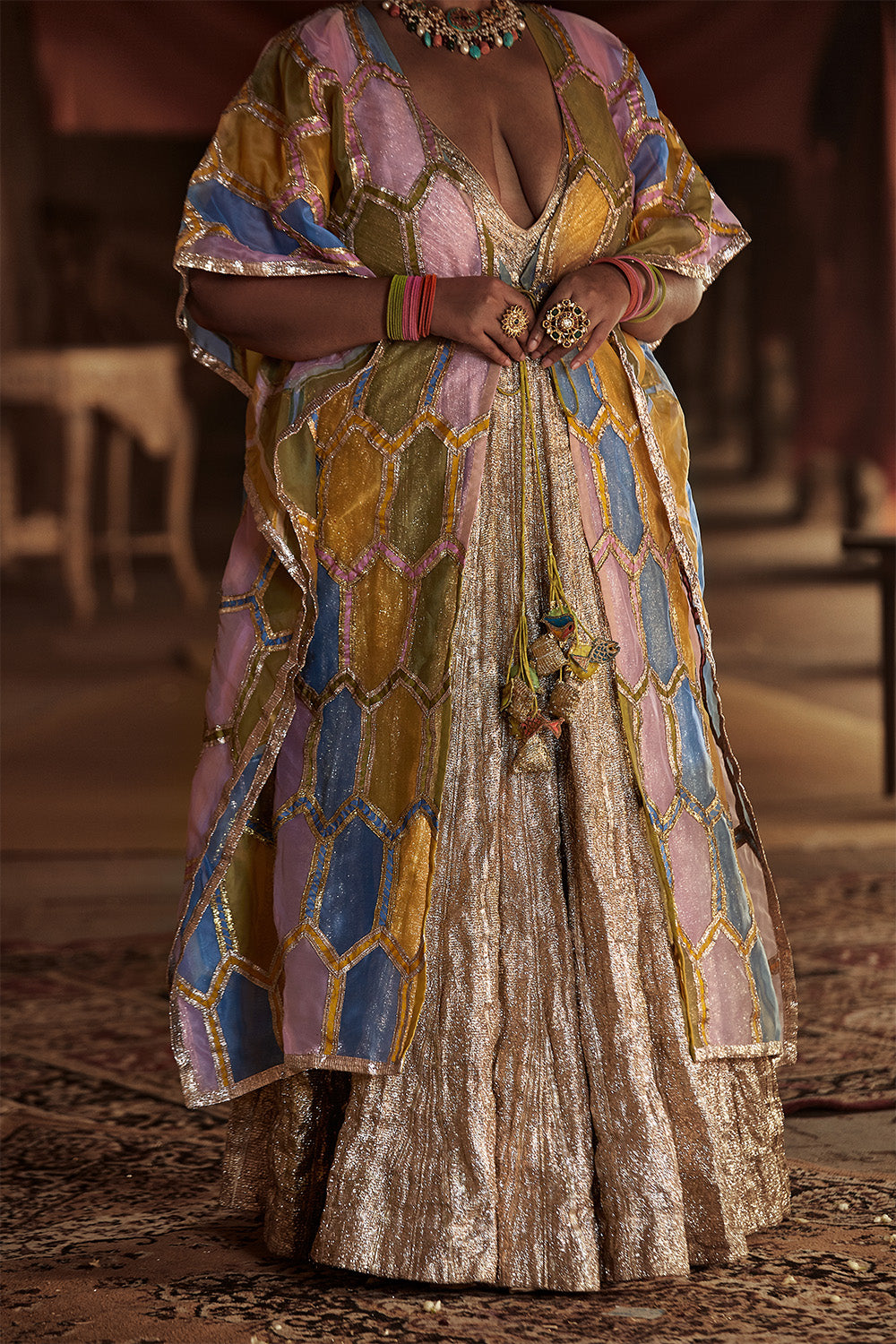 Kausar Kaftan Lehenga Set-A