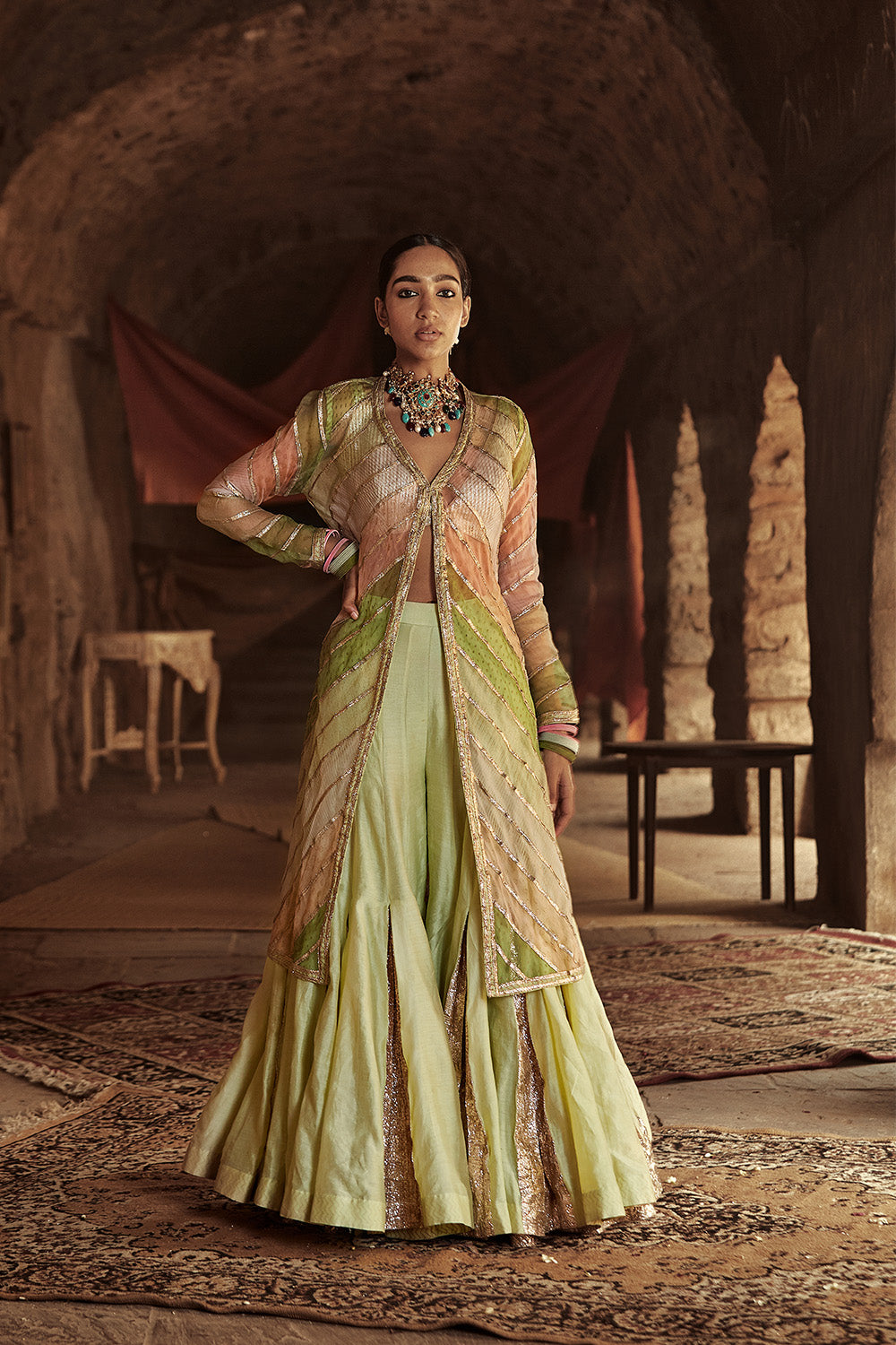 Umeed Sharara Jacket Set