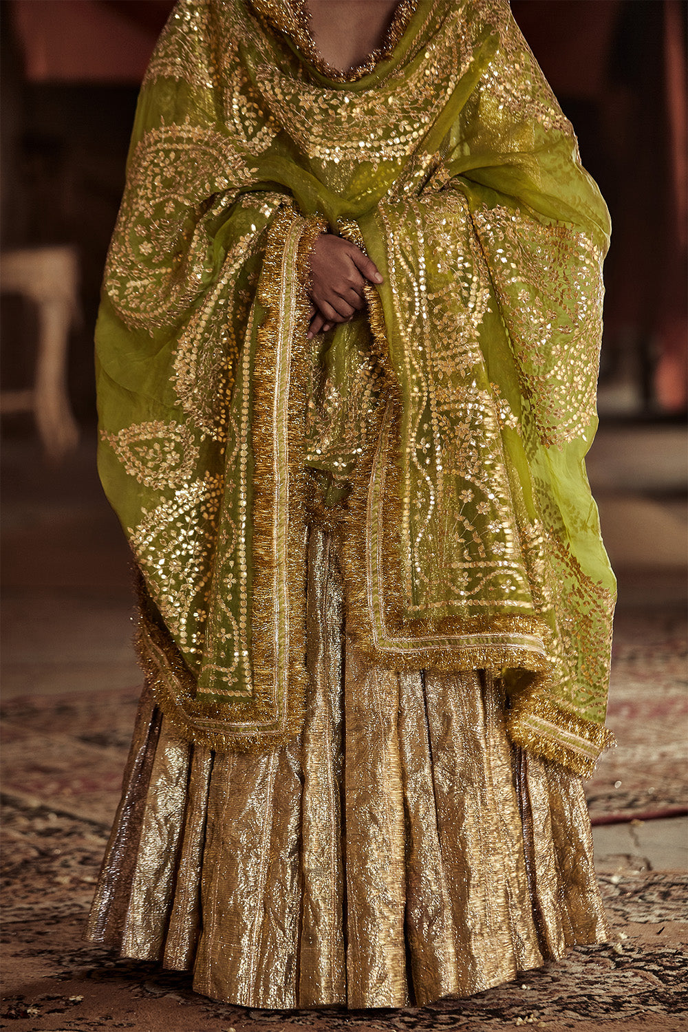 Aliya Sona Aanarkali Set With Dupatta